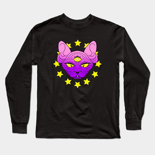 All Seeing Eye Long Sleeve T-Shirt by savodraws